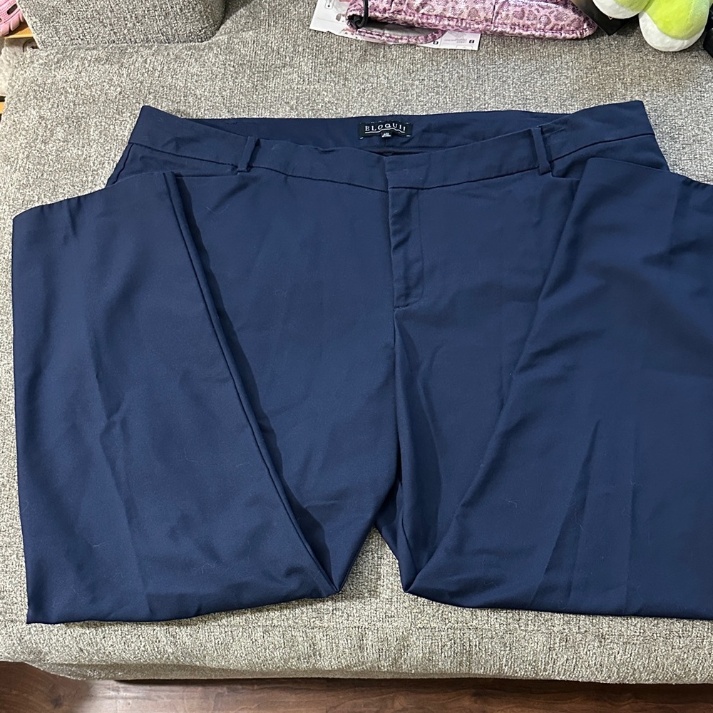Eloquii Navy Women's Trousers